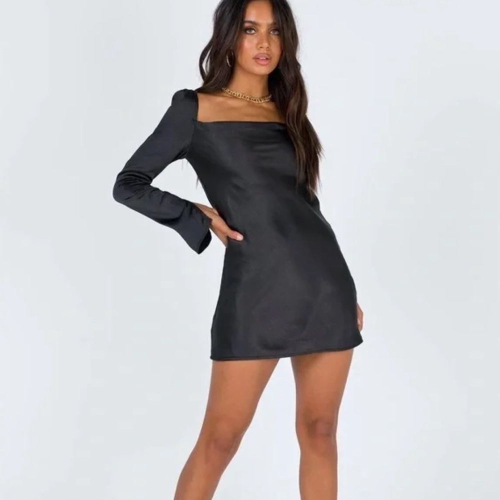 Princess Polly Star Power Mini Dress Black